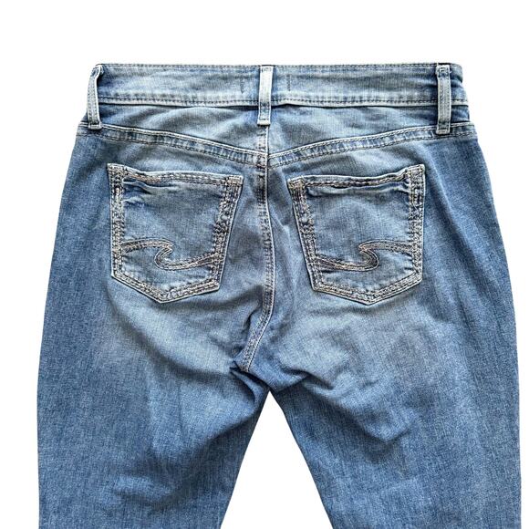 Silver Jeans Women’s Size 28 28x30 Blue Boyfriend ankle mid rise 1228 - Picture 12 of 12